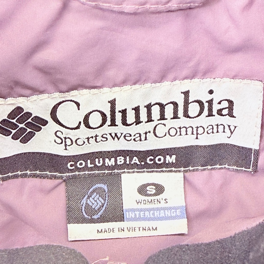 Columbia Sportswear Women Purple Quilted Interchange Zip Up Jacket Small XL - Picture 9 of 15